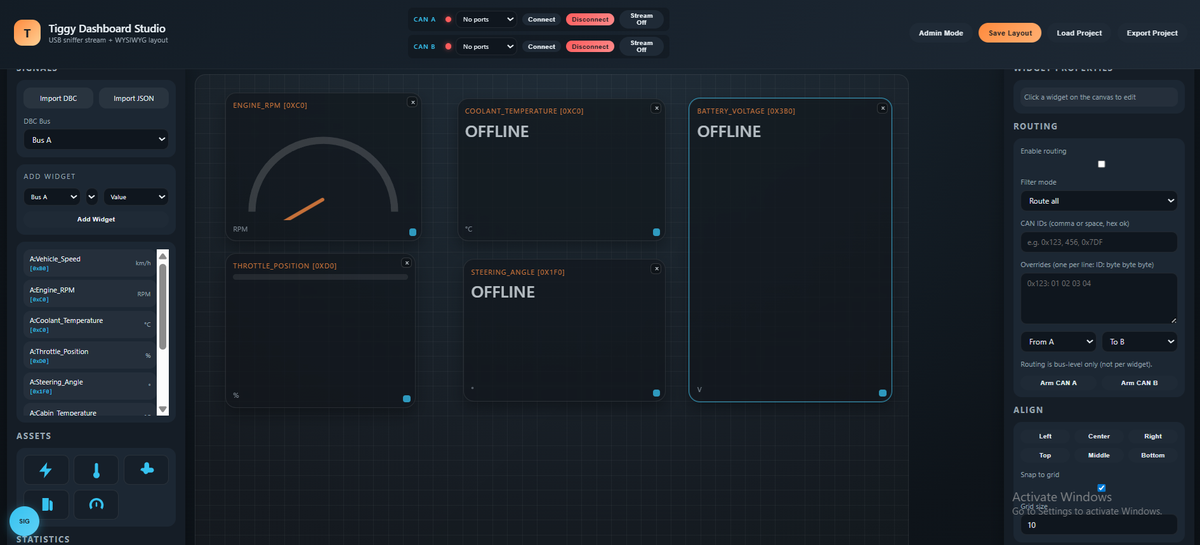 Tiggy DashBoard Studio Pro